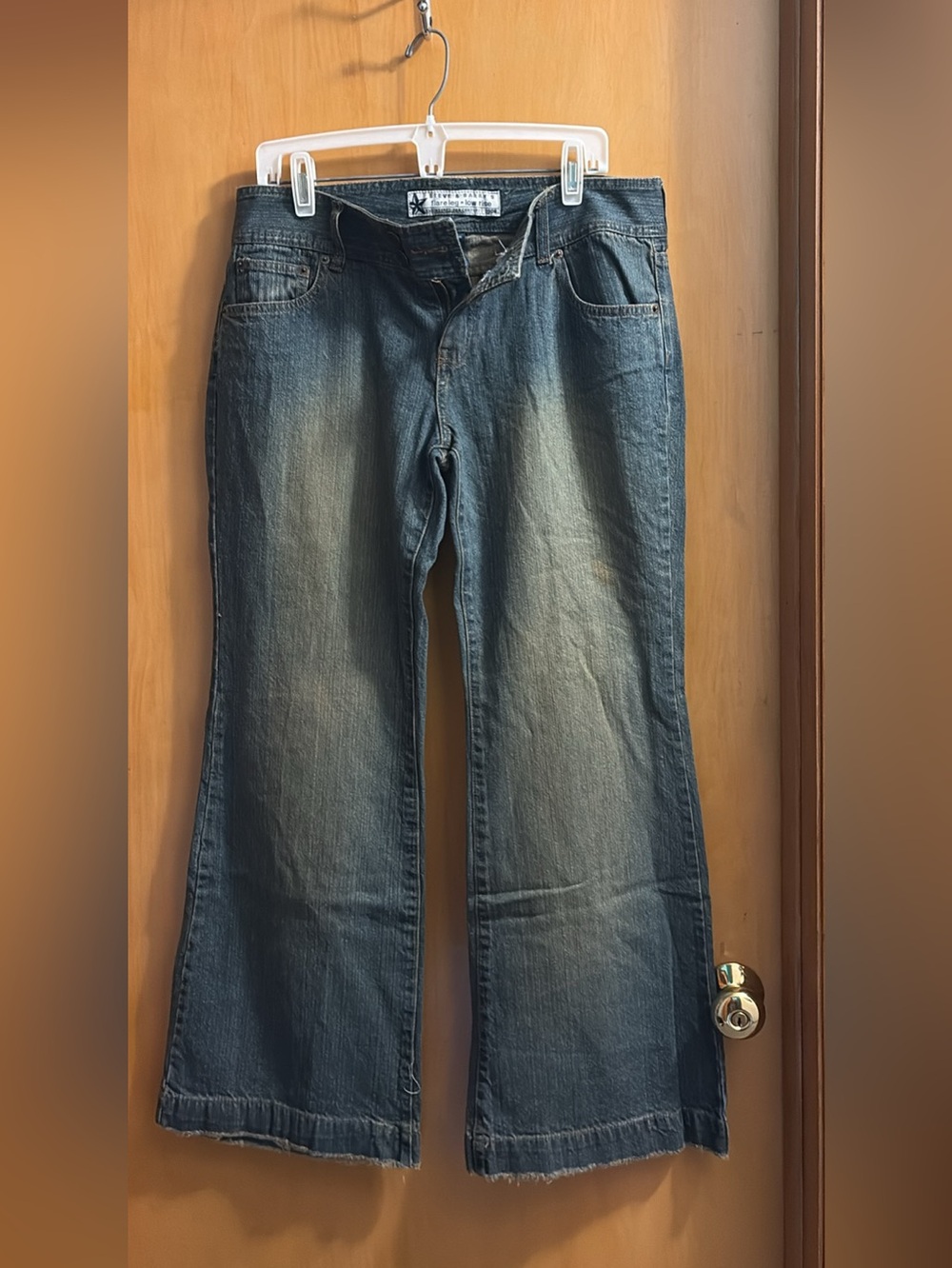 Steve & Barry's Blue Flare Leg Low Rise Jeans Size 12 R